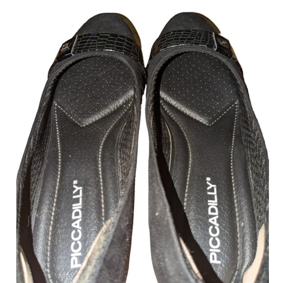 Piccadilly| Women Orthopedic Fashion in Comfort Formal Small Heels Black Shoes - Picture 7 of 8